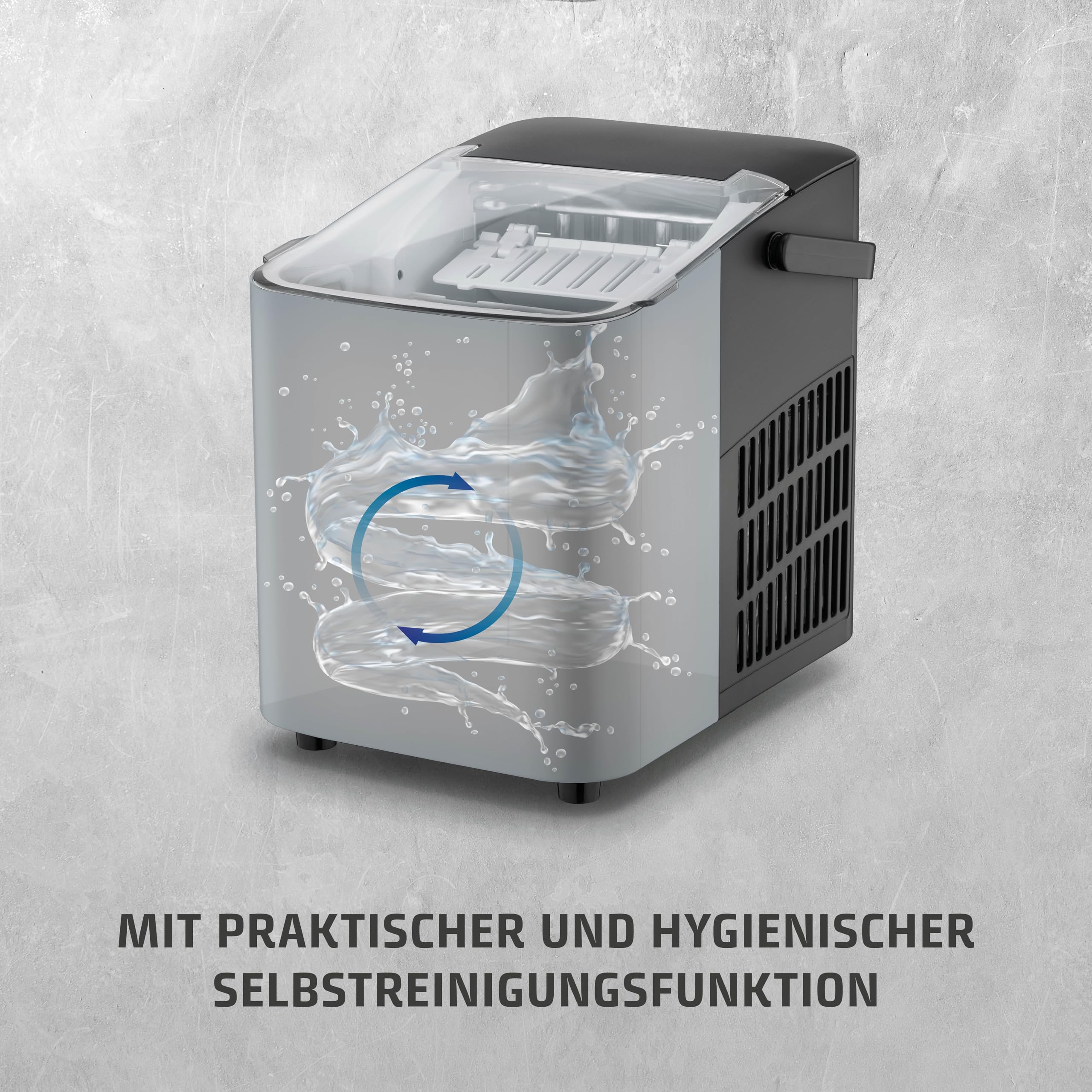 CASO IceChef Compact Eiswürfelmaschine 12 kg Schwarz