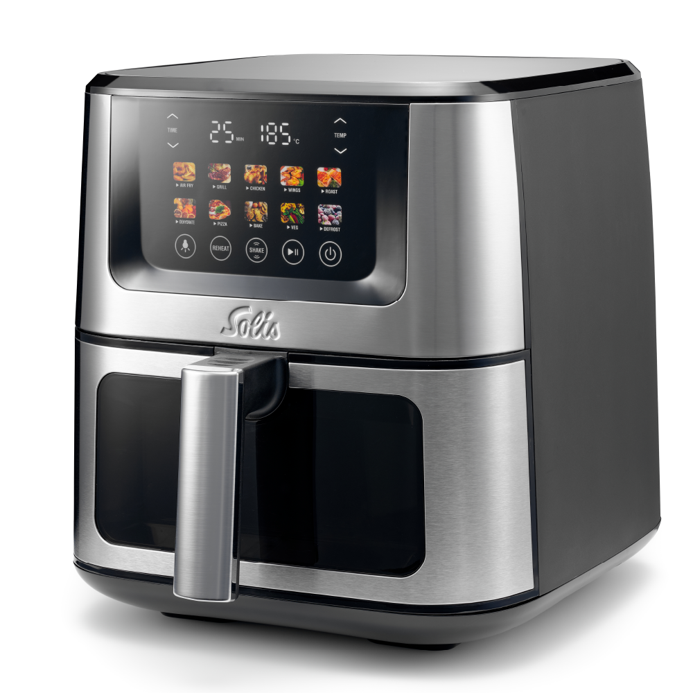 Solis Air Fry & Dry XL Heißluftfritteuse Silber 7,5 L