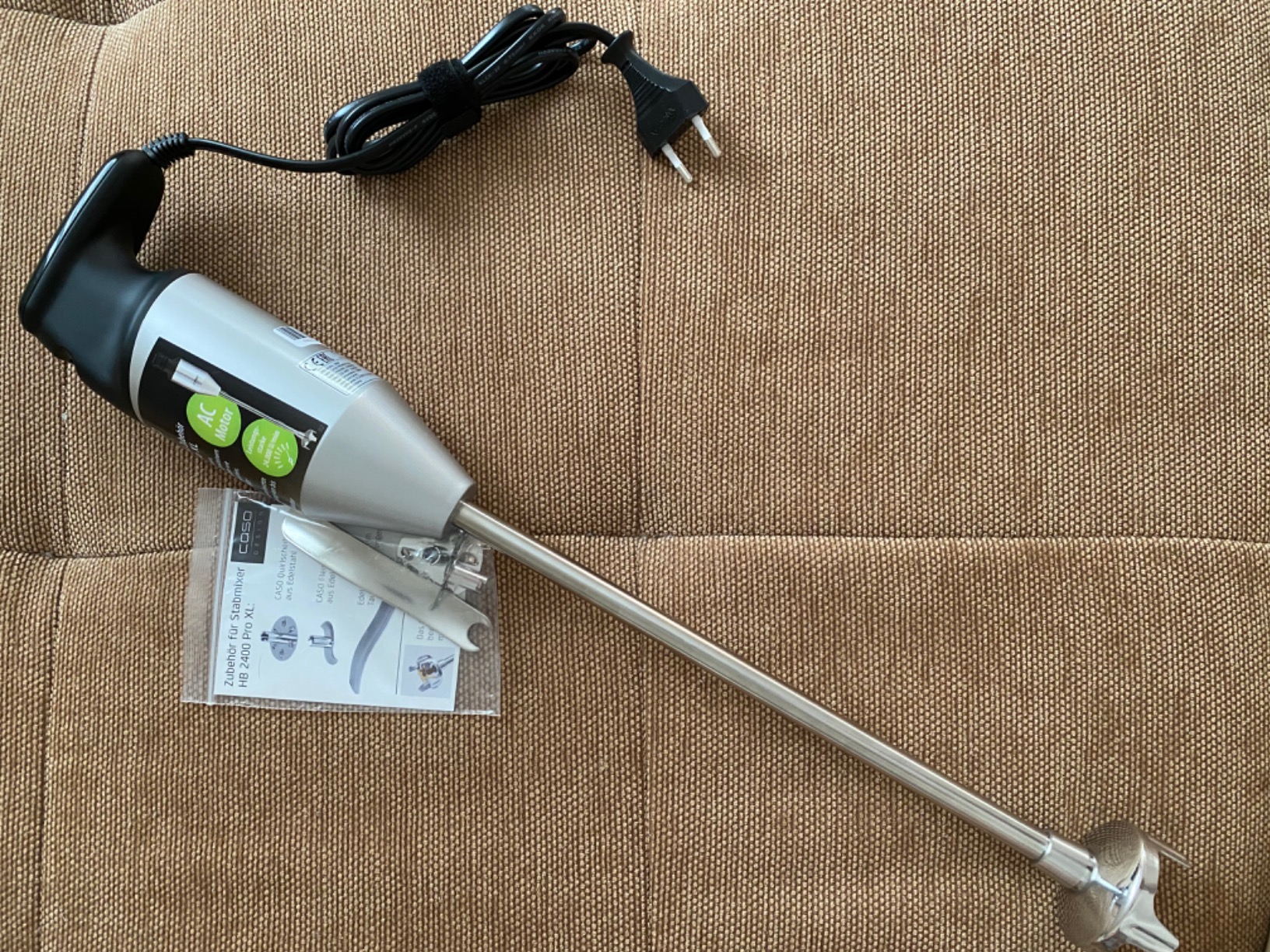 CASO HB 2400 Pro XL Stabmixer Edelstahl 29 cm 350 W