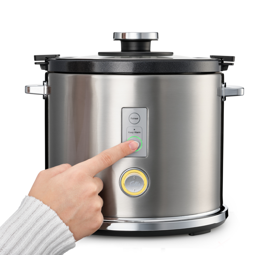 Solis Rice Cooker Multi Reiskocher 1,2 L Edelstahl Antihaft