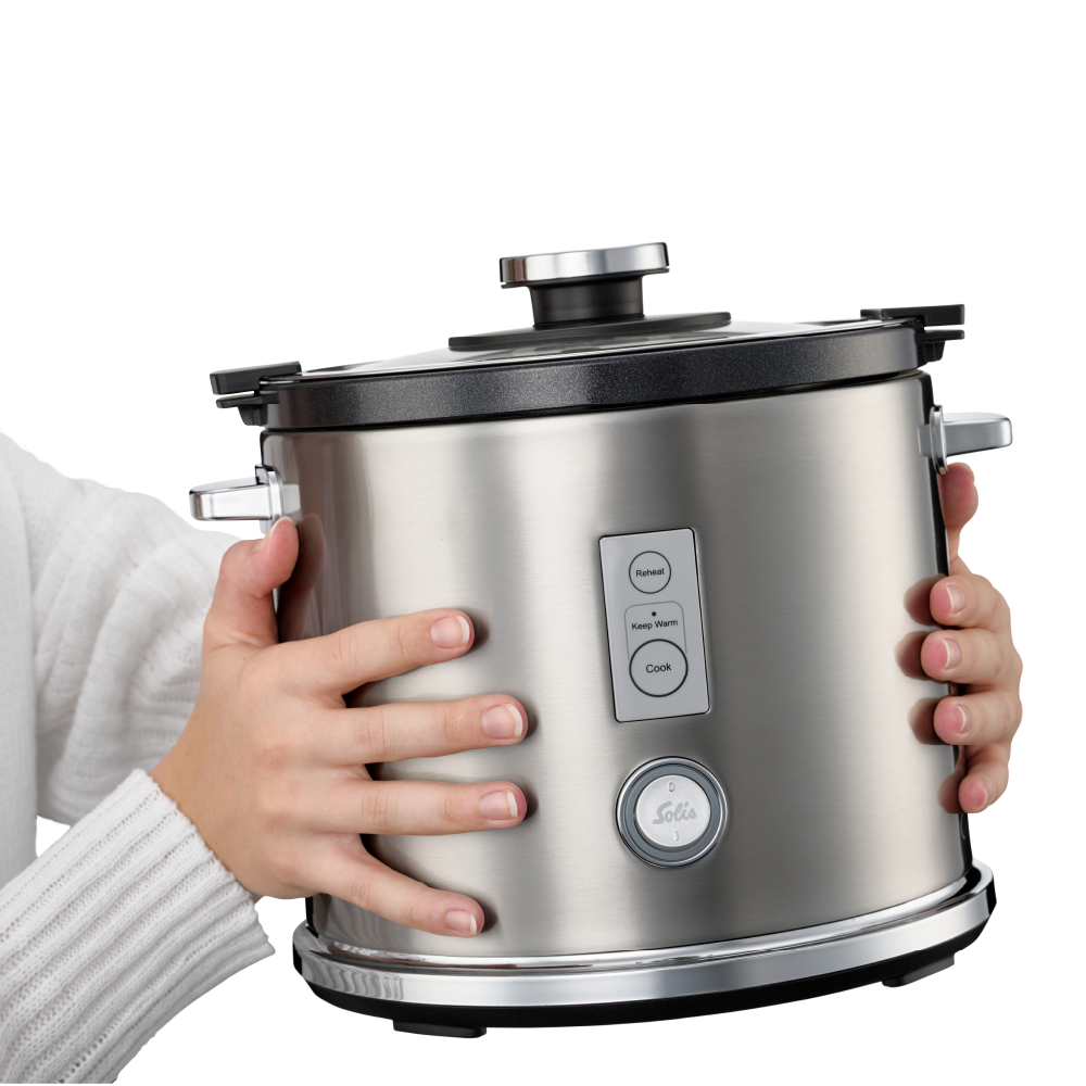 Solis Rice Cooker Multi Reiskocher 1,2 L Edelstahl Antihaft
