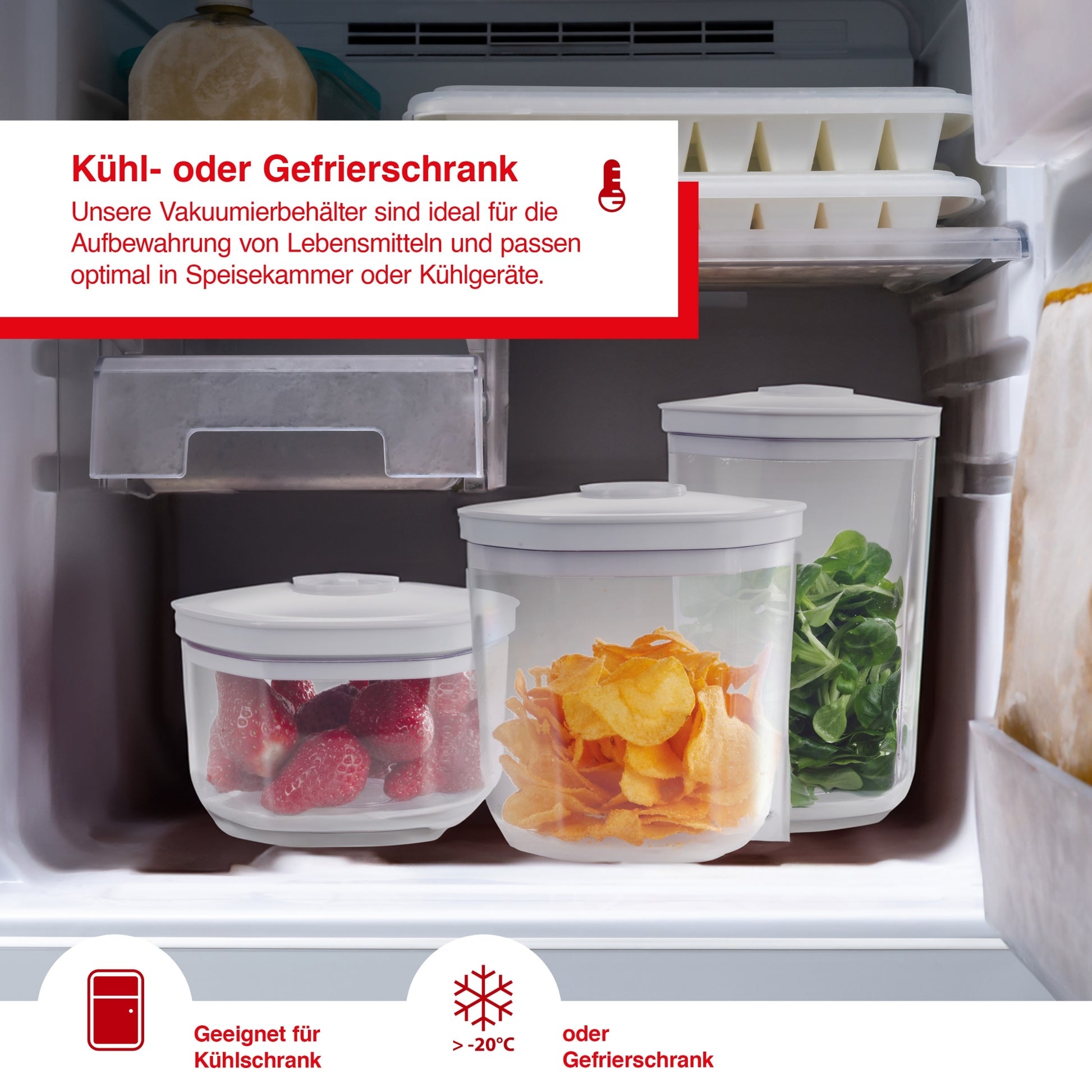Solis Vac Prestige Vakuumbehälter 3er-Set 700 1400 2000ml