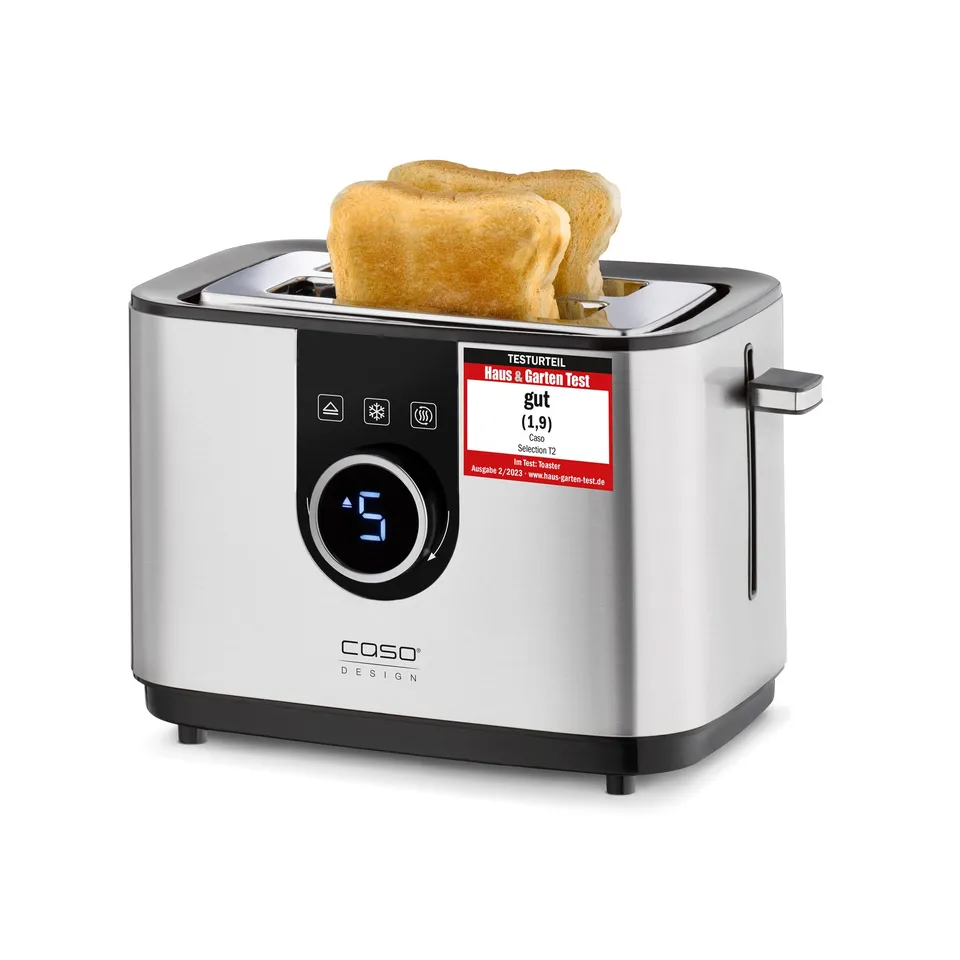 Caso Selection T2 Toaster Edelstahl 2 Scheiben 7 Stufen