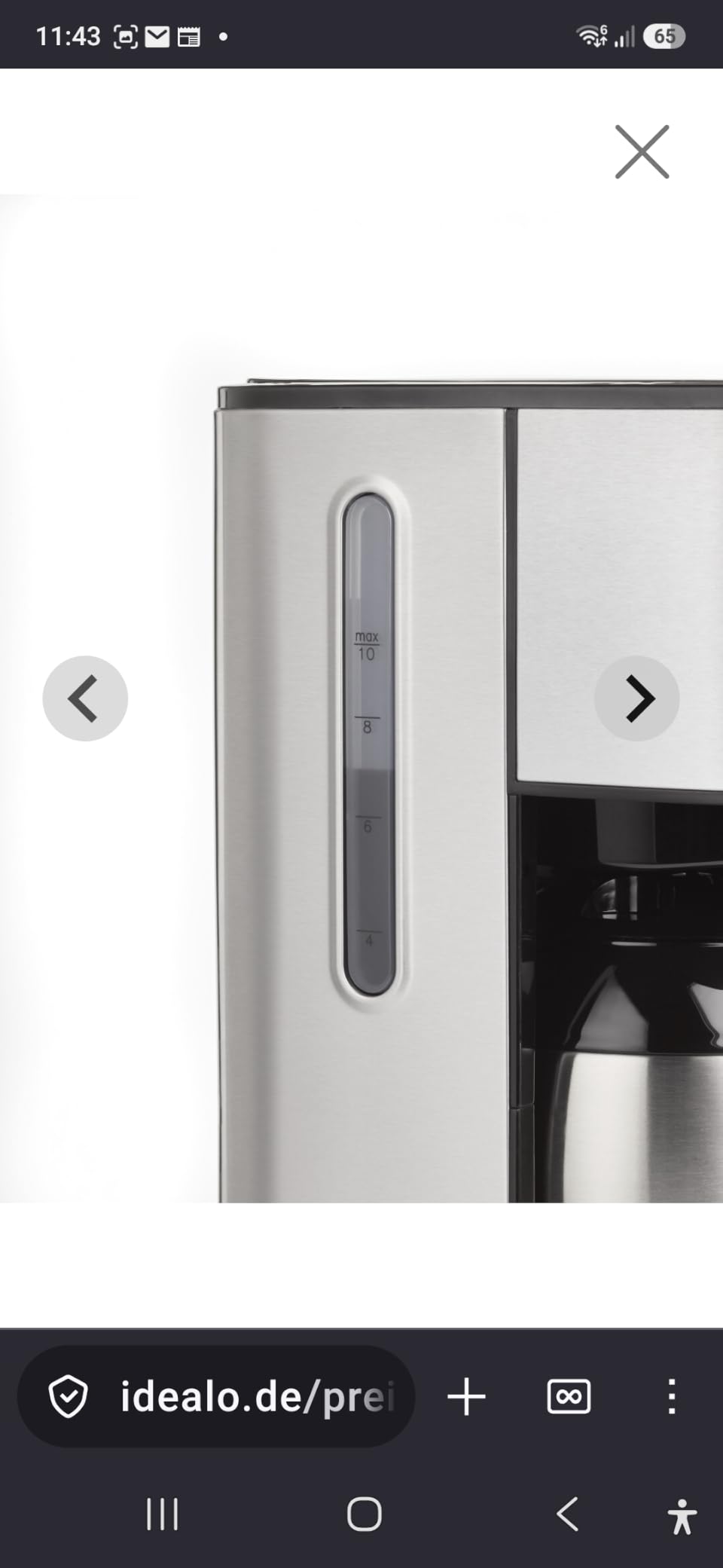 Caso Selection C10 Kaffeemaschine Thermoskanne 1,2 L 10 Tassen
