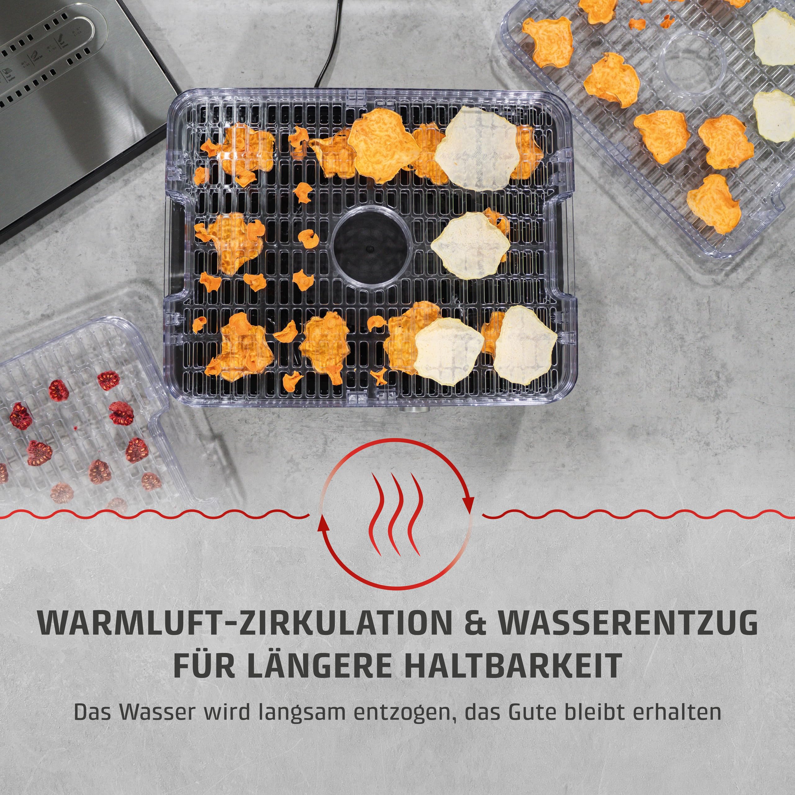 Caso DH 450 Dörrautomat 5 Ebenen mit Timer 30-70 °C