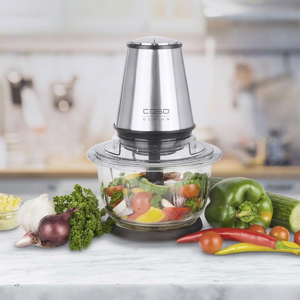 Caso UZ 400 Universal-Zerkleinerer 1,2 L Glas Edelstahl